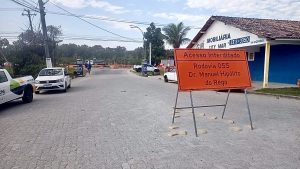 Obras interditam acesso ao City Mar pela Rio-Santos