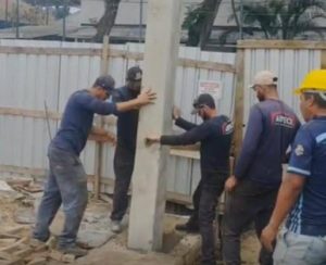 Santos inicia construção de quadra esportiva coberta na Praça Rubens Ferreira Martins