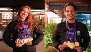 Nadadores de equipe santista conquistam 14 ouros nos Jogos Pan-Americanos Júnior