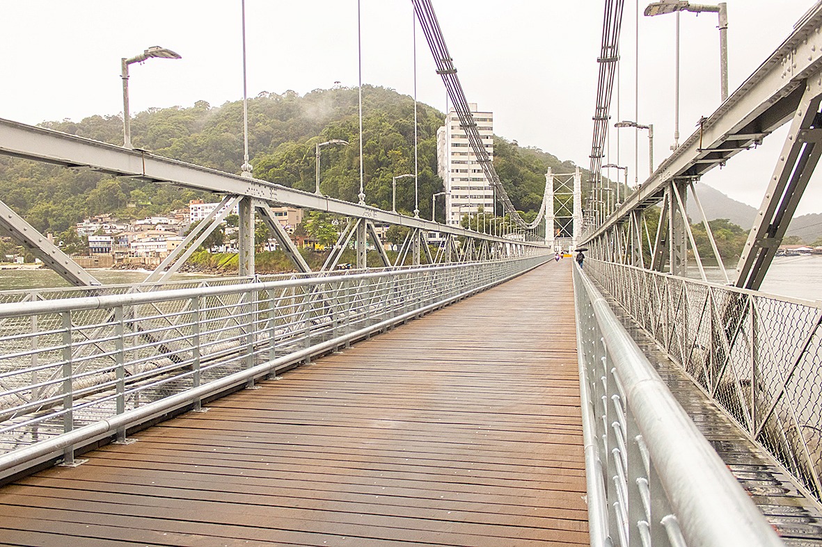 Obras mudam rotina na Ponte Pênsil, em SV, e em acesso a Peruíbe | Jornal da Orla
