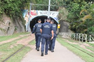 GCM realiza força-tarefa no túnel do VLT, em Santos