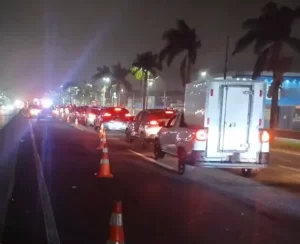 Acidente deixa dois feridos em Praia Grande