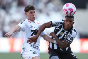 Santos sofre gol mais rápido do Brasileiro, mas reage e empata com Botafogo no Rio