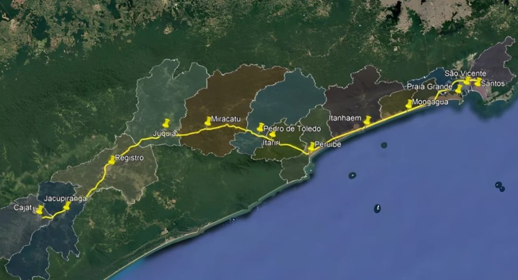 Projeto de trem que vai ligar o litoral ao Vale do Ribeira entra na reta final