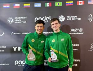 Dupla santista conquista medalha de prata no Campeonato Pan-Americano de Pádel