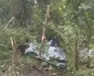 Motorista perde controle e carro cai em mata