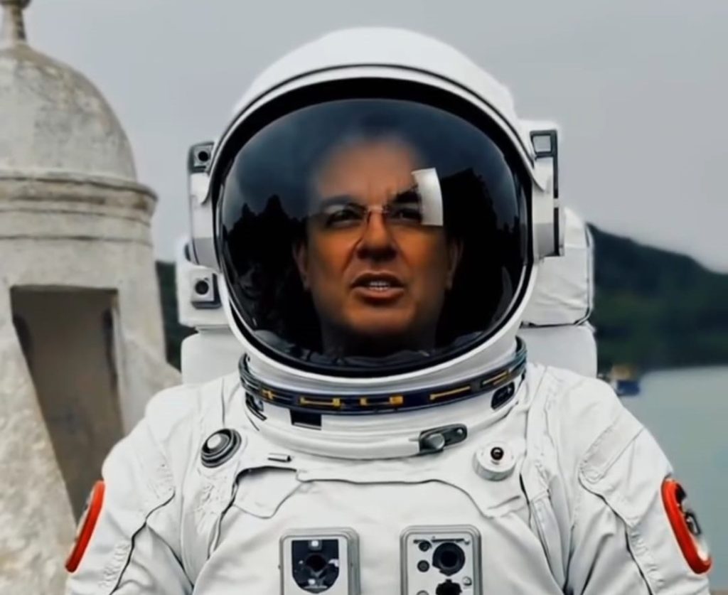 Visita de astronautas faz prefeito de Bertioga ficar com a cabeça na lua