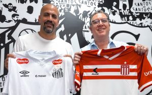 Santos recebe visita de Verón e avalia parcerias com Estudiantes, da Argentina