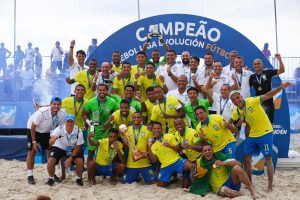 Brasil vence Paraguai e conquista a Liga Evolução de Beach Soccer em Guarujá