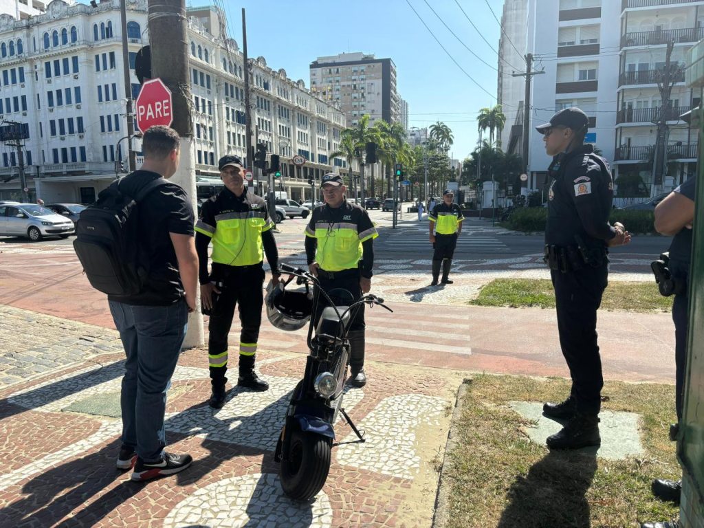 Santos aumenta fiscalização a bicicletas elétricas