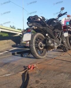 Colisão entre motos deixa dois feridos em rodovia da região