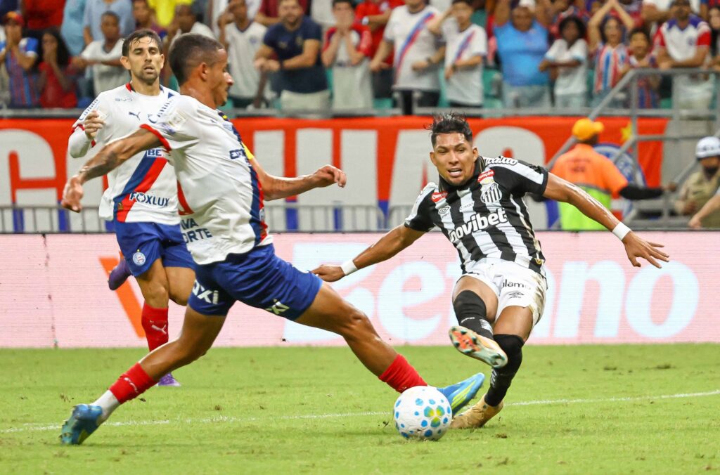 Santos vacila no segundo tempo e empata com o Bahia