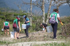 Peruíbe promove mutirão de limpeza de praia e áreas estratégicas