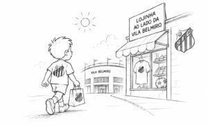A camisa de futebol