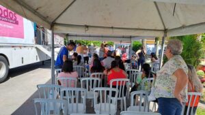 Mutirão de ultrassonografias na UPA Rodoviária, em Guarujá.