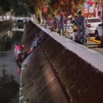 Adolescente é resgatado após cair em canal de Santos