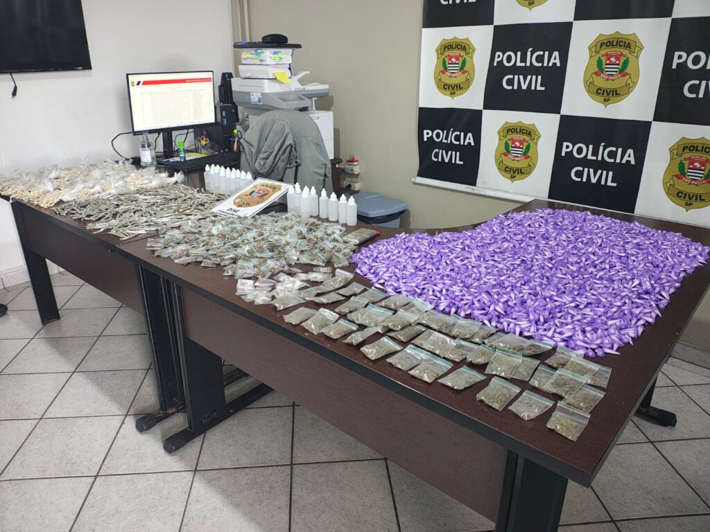 Polícia apreende mais de 6 mil porções de entorpecentes em Mongaguá