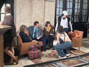 Gravação de filme em hotel santista movimenta o Gonzaga