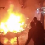 Incêndio atinge estandes em shopping de Guarujá