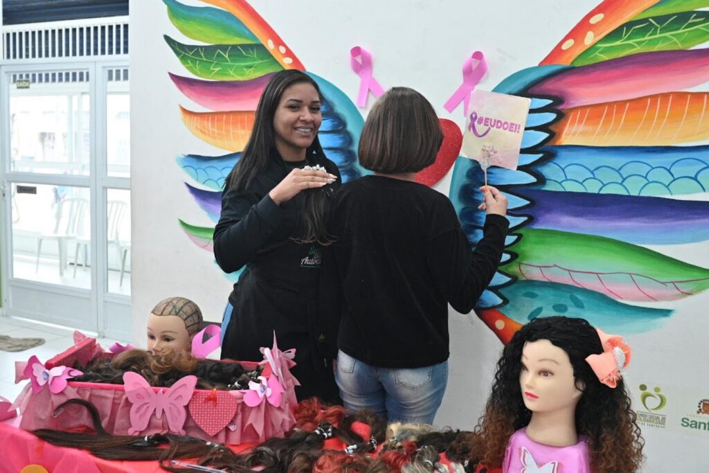 Projeto arrecada mechas de cabelo em Santos