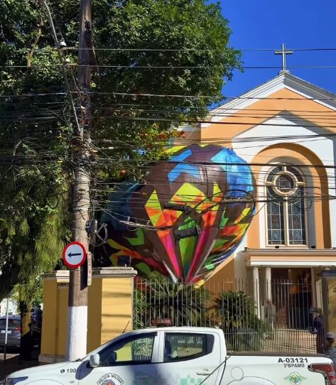 Balão cai em escola no Gonzaga e mobiliza Polícia Ambiental