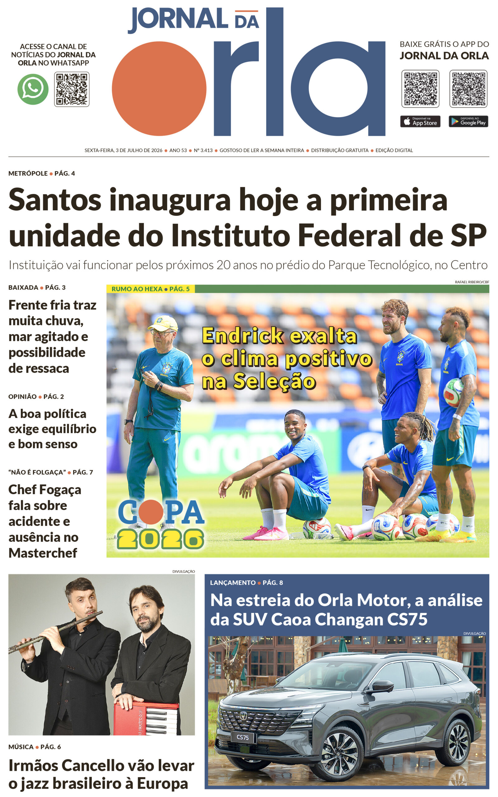 3.julho.2026 – N. 3.413