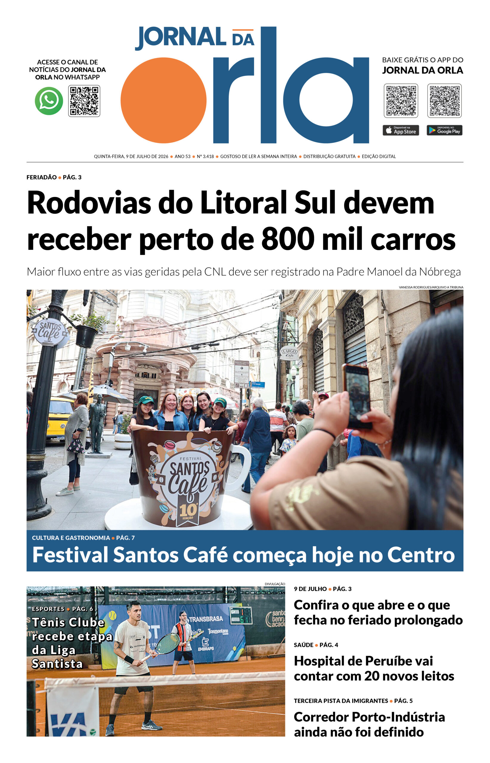 9.julho.2026 – N. 3.418