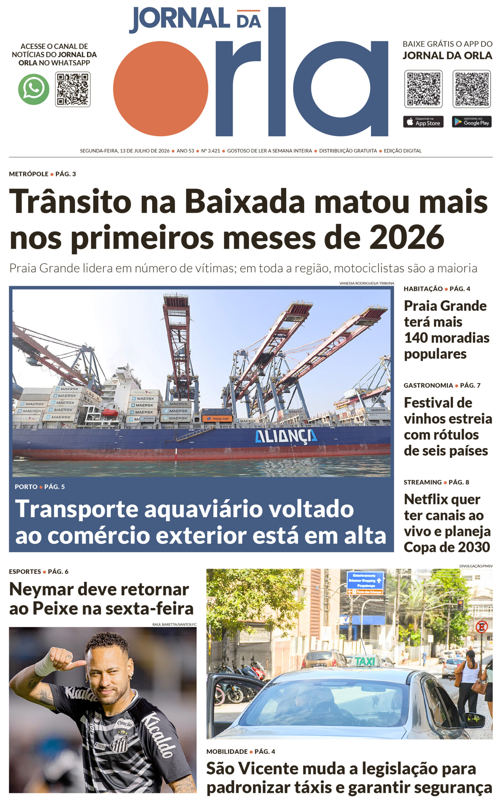 13.julho.2026 – N. 3.421