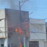 Curto-circuito provoca incêndio em transformador e leva susto a Bertioga