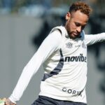 Neymar treina normalmente e Santos segue preparação para a Sul-Americana