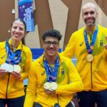Mesatenistas de Santos brilham nos Jogos Parasul-Americanos