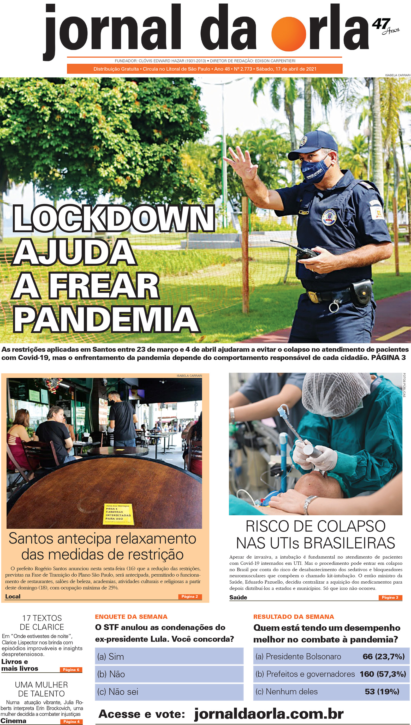 17/04/2021 | Jornal da Orla