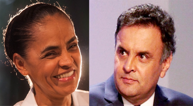 Aécio e Marina travam briga acirrada pelo segundo lugar