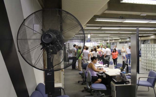 Caixa de Bertioga é paralisada por problemas de climatização | Jornal da Orla