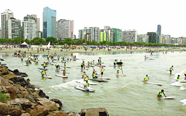 Surfistas tentam bater recorde em festival no Quebra-Mar | Jornal da Orla
