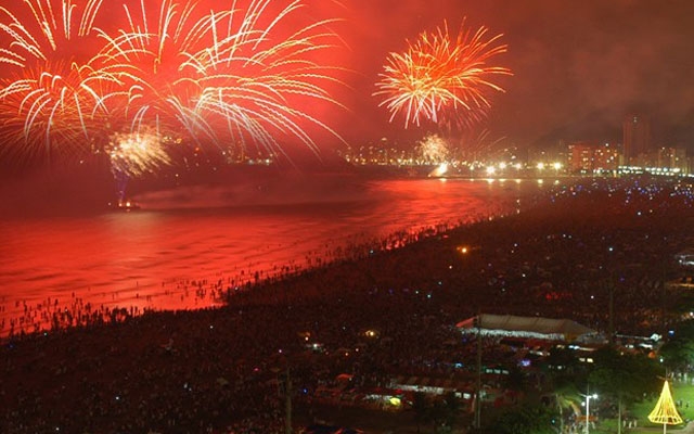 Réveillon em Santos tem música e interatividade