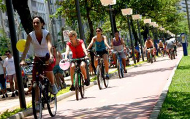 Prefeitura de Santos faz a interligação entre as ciclovias do canal 5 e da orla