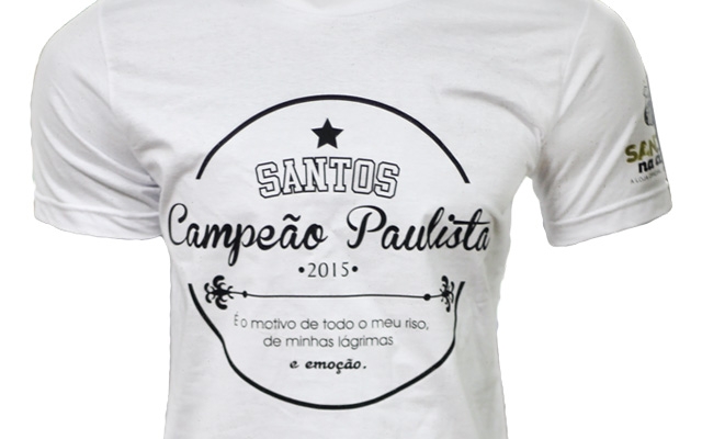 Loja oficial do Santos lança camisa em comemoração ao título do Paulista 2015