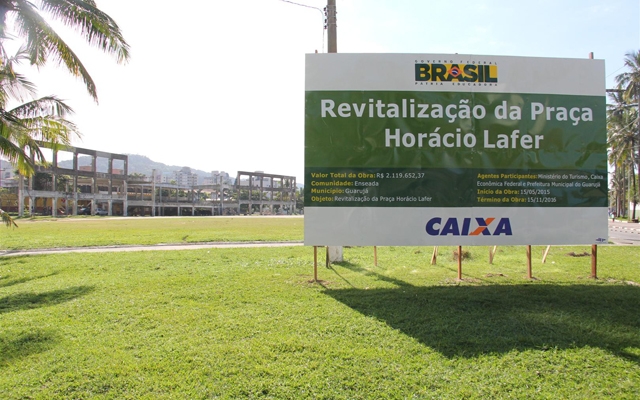 Prefeitura de Guarujá inicia revitalização na Praça Horácio Lafer