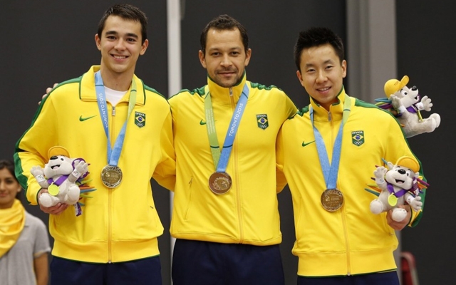 Brasil é medalha de ouro e tricampeão no tênis de mesa por equipes do Pan