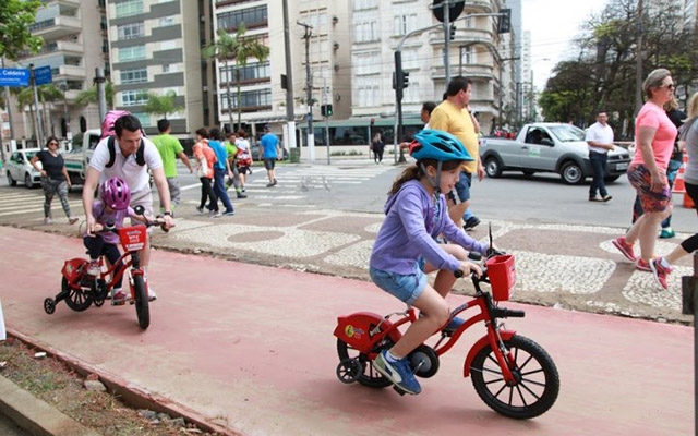 Santos lança o sistema de compartilhamento de bikes infantis