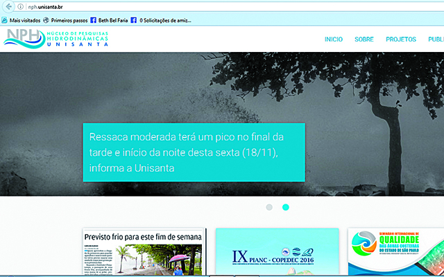 Site reúne informações com previsões da maré | Jornal da Orla