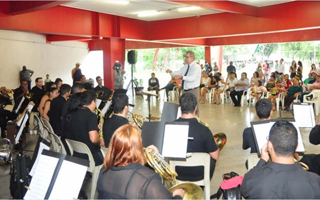 Banda Marcial de Cubatão encerra ano com concerto gospel