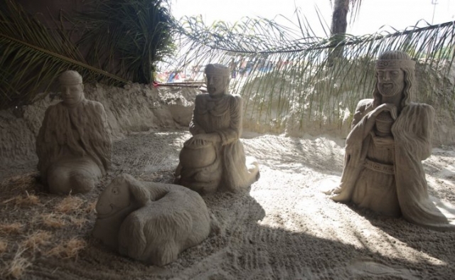 Presépio de Areia já pode ser visitado na praia do Boqueirão | Jornal da Orla