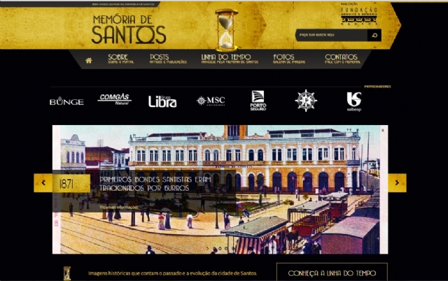Fundação Arquivo e Memória lança portal que conta história de Santos