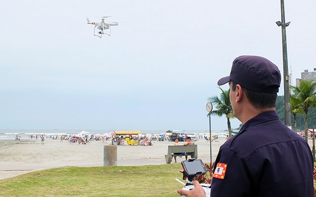Segurança: São Vicente usa drone para reforçar monitoramento