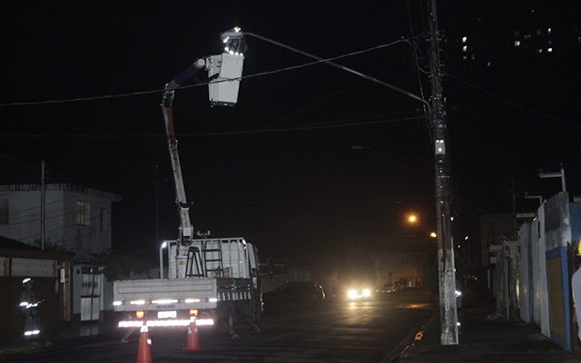 Vias da Zona Noroeste recebem melhorias na rede de iluminação