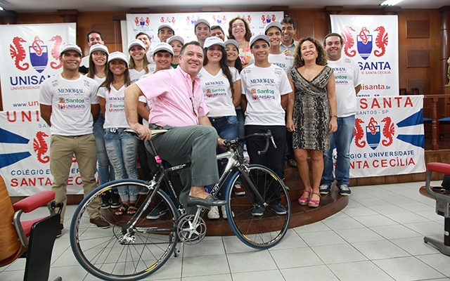 Ciclismo santista passa a ter apoio da Unisanta | Jornal da Orla