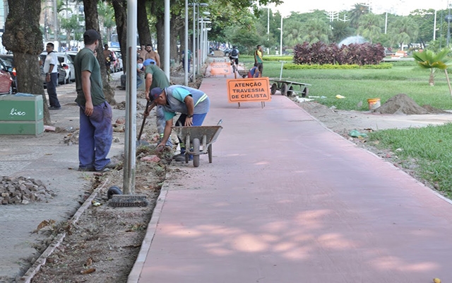 Ciclovia da orla: reurbanização atinge o trecho entre os canais 2 e 3