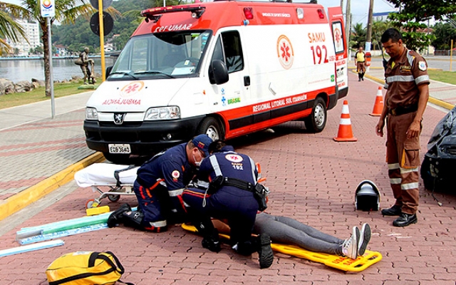 SAMU realiza simulado em Itanhaém